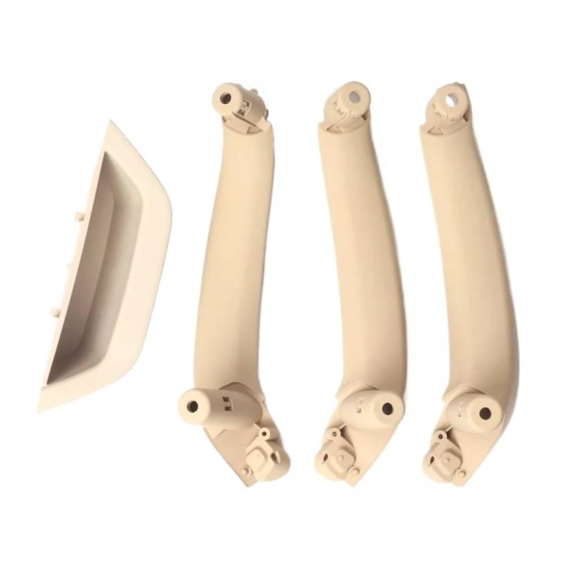 ZHjLut Auto Innentürgriffe Kompatibel mit X3 X4 F25 F26 2010-2016 LHD RHD Auto-Innentür-Armlehnenverkleidung Türzuziehgriff-Set 4-teiliges Set(LHD Beige Set) von ZHjLut