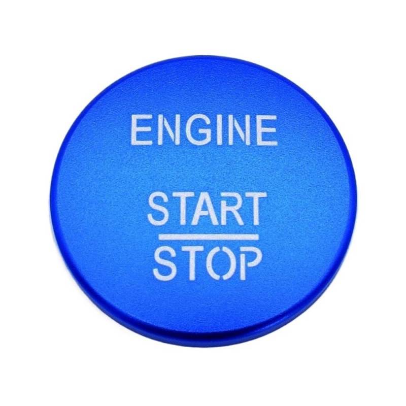 ZHjLut Kompatibel Mit Benz Für Für AMG Für A B C GLC GLA CLA GL Klasse W176 W246 W205 X253 X156 C117 Motor Start Stop Schlüsselanhänger Autoaufkleber(Button Cover Blue) von ZHjLut