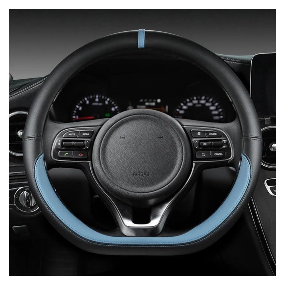 ZHjLut Kompatibel Mit Kia Für K5 Für Ceed GT Für Stonic Für Proceed Für Sportage 2017 2018 2019 2020 2021 D-förmige Auto-Lenkradabdeckung(Blue) von ZHjLut