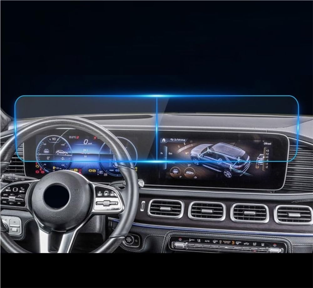 ZHjLut Kompatibel mit Benz für G-Klasse G463 G500 für Für AMG G63 2019 2020+ Autonavigationsbildschirm Schutzfolie aus gehärtetem Glas Auto Navigation Schutzfolie von ZHjLut