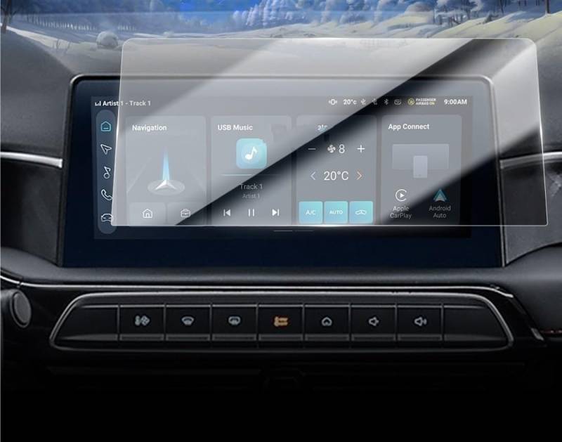 ZHjLut Kompatibel mit MG 3 2023 Auto-Displayschutz, Navigationsdisplay, gehärtetes Glas, Schutzfolie Auto Navigation Schutzfolie von ZHjLut