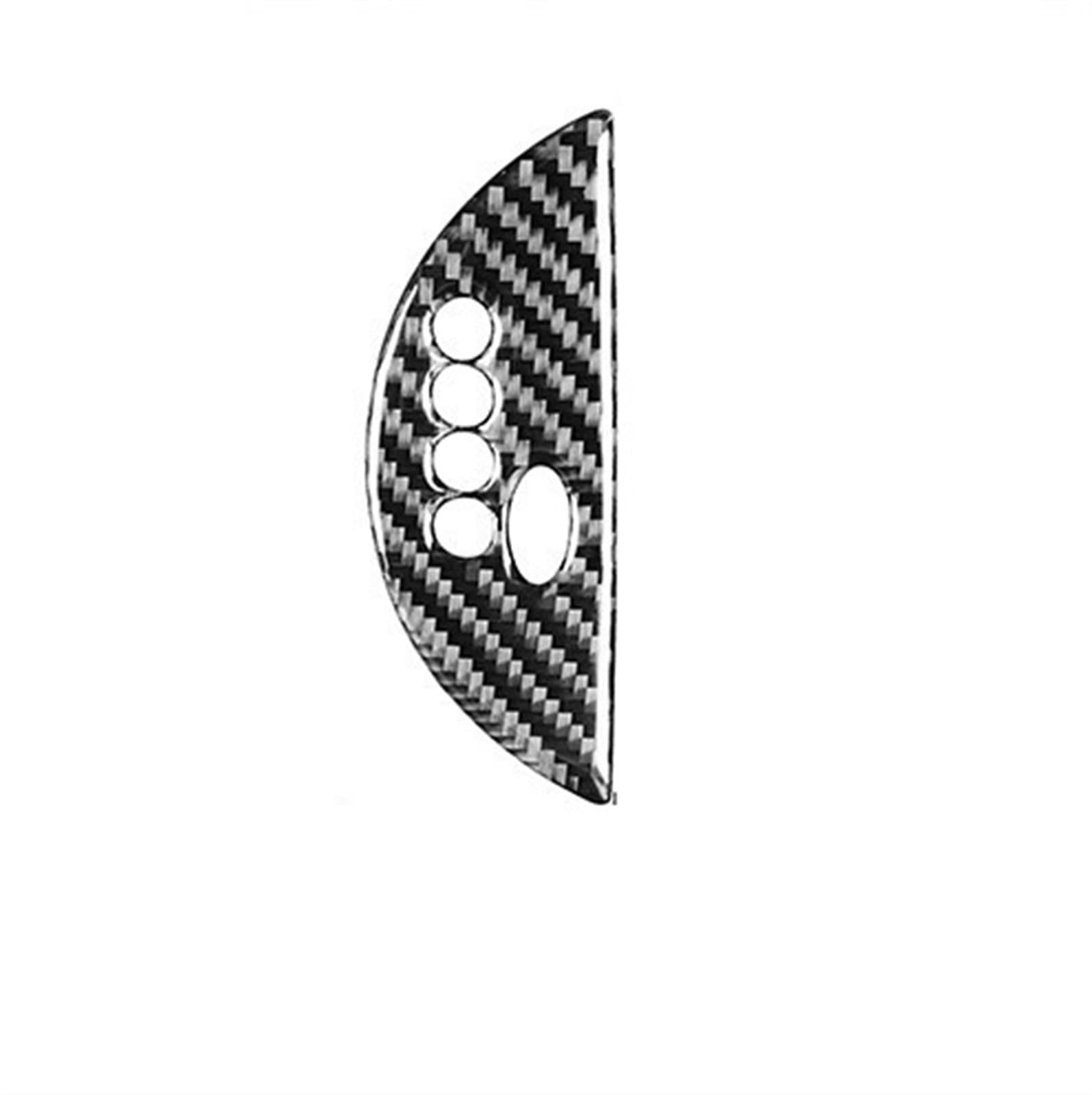 ZHjLut Kompatibel mit Mini für Cooper R50 R53 2002–2004, Kohlefaser-Aufkleber, Auto-Zentralsteuerung, Navigation, Lenkradverkleidung, Auslassverkleidung(Gear LHD) von ZHjLut