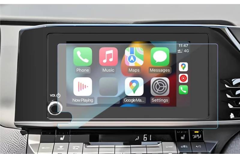 ZHjLut Kompatibel mit Toyota für Camry für LE für SE 2025 für Camry für XV80 2025 8 Zoll Navigationsdisplay gehärtetes Glas Displayschutzfolie Auto Navigation Schutzfolie von ZHjLut