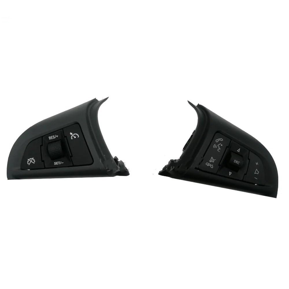 ZHjLut Lenkrad Schalter Kompatibel mit Chevrolet für Cruze 2009 2010 2011 2012 2013 2014 Auto-Lenkradtaste Audio-Lautstärketaste Tempomatschalter(1 Pair) von ZHjLut