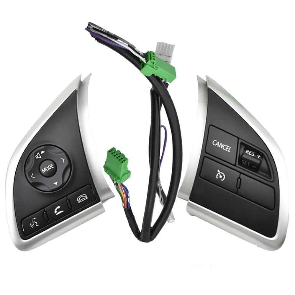 ZHjLut Lenkrad Schalter Kompatibel mit Mitsubishi für ASX 2013 2014 2015 2016 2017 2018 2019 Audio Radio Tempomatschalter Lenkradtaste(1set) von ZHjLut