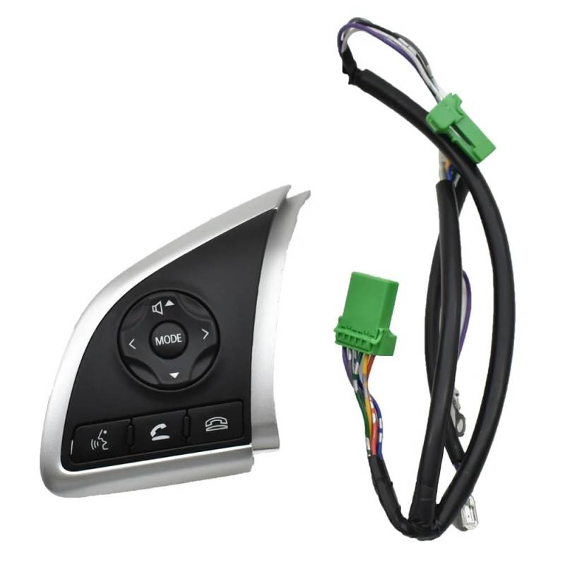 ZHjLut Lenkrad Schalter Kompatibel mit Mitsubishi für ASX 2013 2014 2015 2016 2017 2018 2019 Audio Radio Tempomatschalter Lenkradtaste(Left-Wire) von ZHjLut