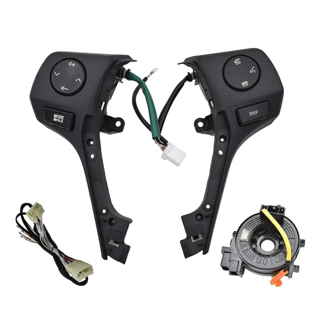 ZHjLut Lenkrad Schalter Kompatibel mit Toyota Für C&orolla Für RAV4 2014 2015 2016 2017 2018 Tasten Telefon Lenkrad Audio Control Taste 84250-02560(Switch-Wire-Cable) von ZHjLut