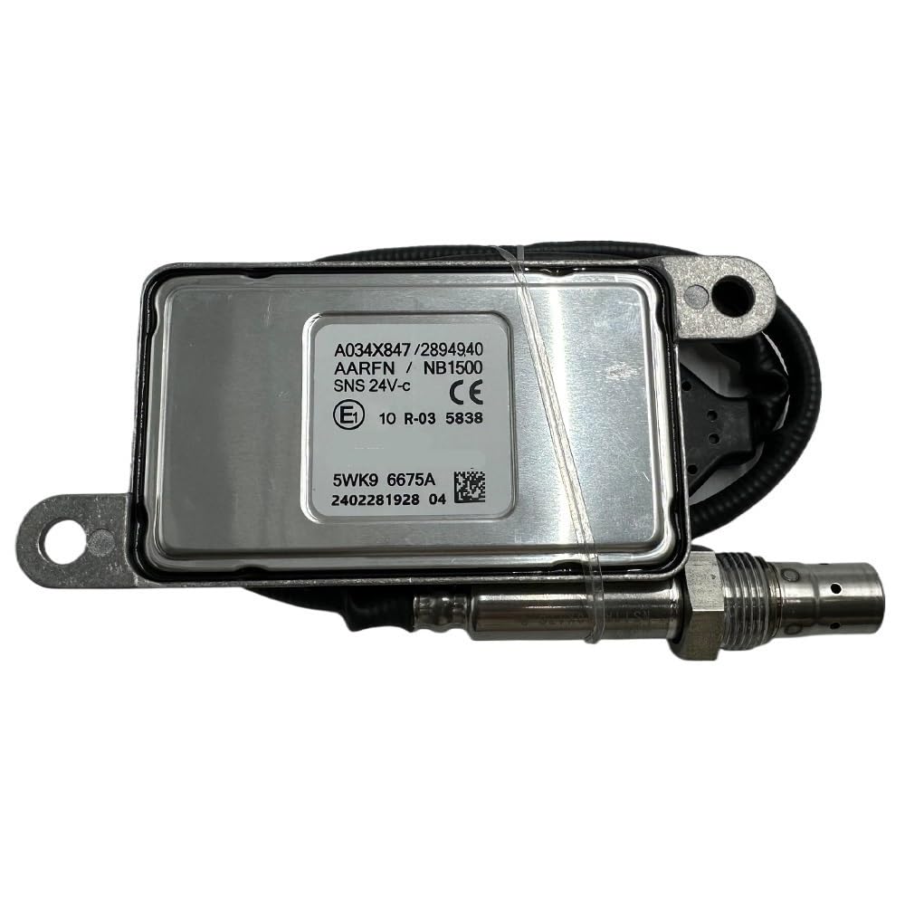 ZHjLut NOx Sensor Kompatibel Mit Cummins Truck 24V Euro 5 NGK-Sonde 5WK96675A 2894940 A034X847 NOX-Sauerstoffsensor von ZHjLut