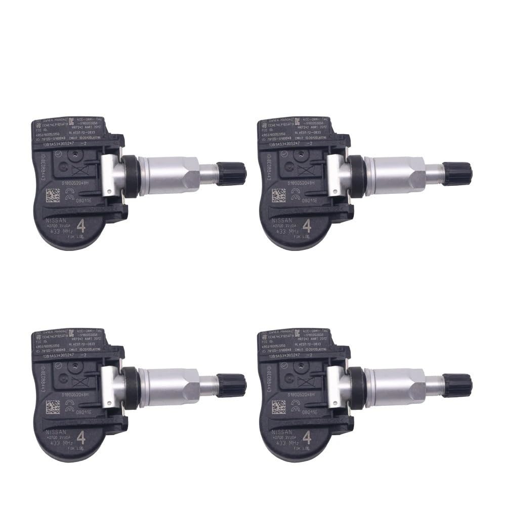 ZHjLut TPMS-Sensor Kompatibel Mit OPEL Für MOVANO 2010 2011 2012 2013 2014 407003VU0A 40700-3VU0A REIFENDRUCKSENSOR TPMS(4PCS) von ZHjLut