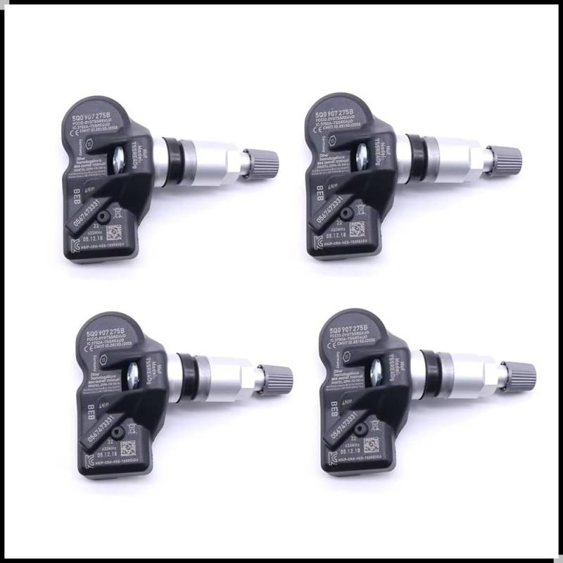 ZHjLut TPMS-Sensor Kompatibel mit 718 2016 für 911 2015 Reifendrucksensor TPMS 5Q0907275B 5Q0907275(4 PCS) von ZHjLut