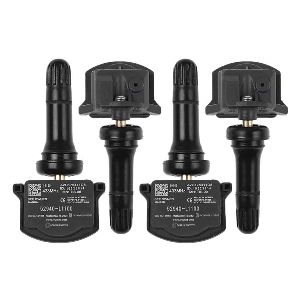 ZHjLut TPMS-Sensor Kompatibel mit KIA für Optima DL3 2020–2025 für Sorento MQ4 2020–2026 Reifendruckkontrollsensor TPMS-Sensor 52940-L1100 52940L1100(4PCS) von ZHjLut