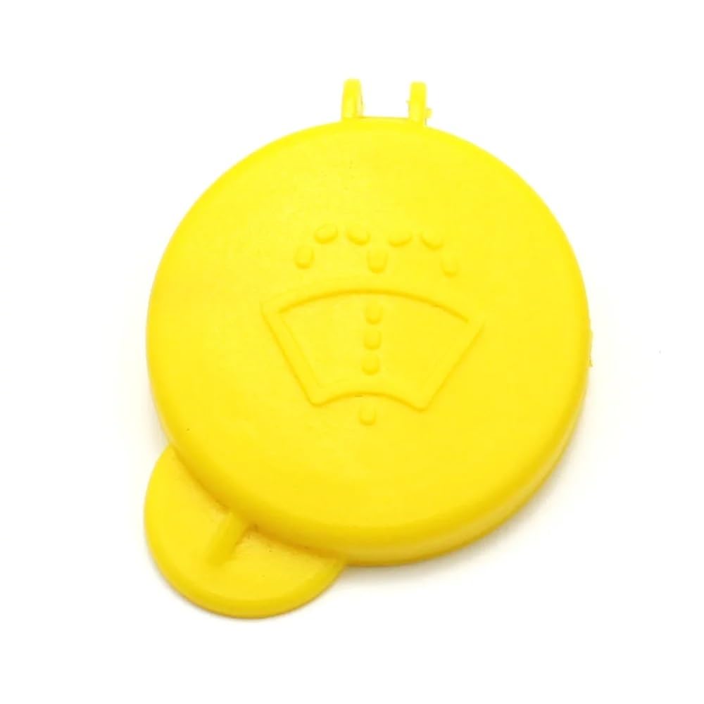 ZHjLut scheibenwasch Deckel Kompatibel mit Ford für Fusion 2001-2012 Scheibenwischer Waschflüssigkeitsbehälter Abdeckung Wassertank Flaschenverschluss 1488251(Yellow) von ZHjLut