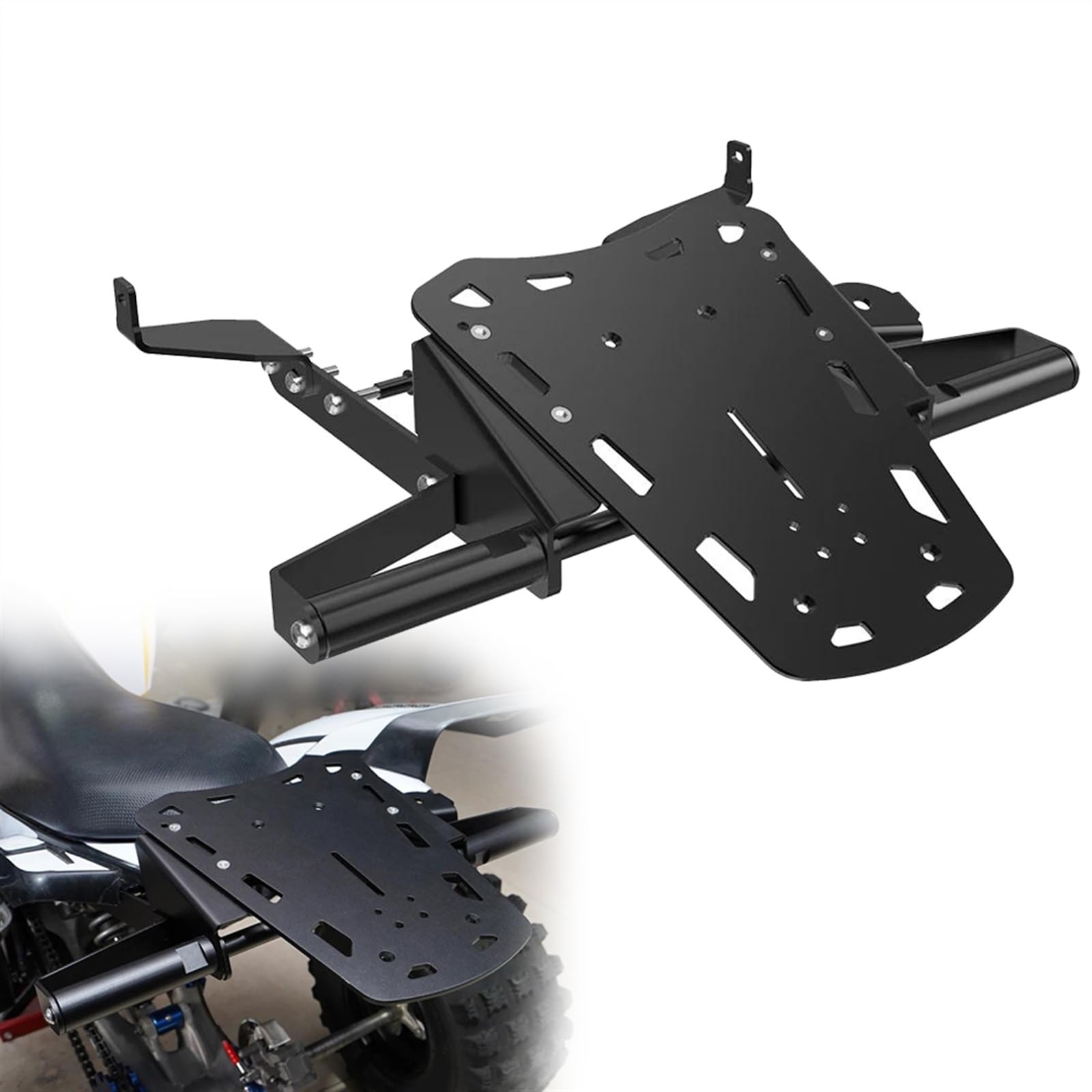 52 Mm X 35 Mm ATV-Gepäckträger Hinten Für Y&amaha Für Raptor 700R YFM700R 700 YFM700 Gepäckträgerhalterung Hinten Aus Aluminium von ZIAYI