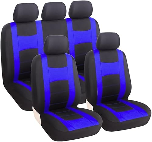 ZIAYI Sitzbezüge Auto Schonbezüge Komplettset für Toyota Corolla (2001-2006), Bequem und Atmungsaktiv Waschbarer Stoff Autositzbezüge Vordersitze und Rückbank,Blue von ZIAYI