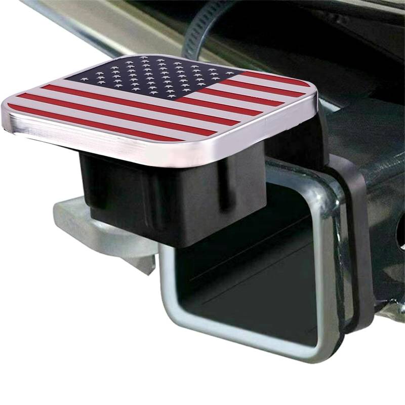 Gummikupplungsabdeckung Mit US Flaggenmuster Passend Für 2-Zoll Empfänger Staubdichter Stecker Quadratische Öffnung Schutzkappen von ZICHENXR