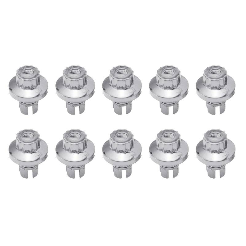 ZICHENXR 10Pcs Auto Rad Ersatz Nieten Felge Zubehör Rad Lippe Nieten Für 6 8mm Loch Auto Styling Rad Nieten von ZICHENXR