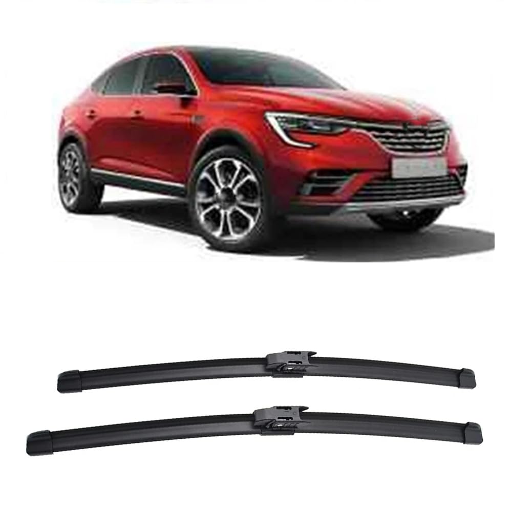 24"+18" Auto Scheibenwischer Vorne, für Renault Arkana XM3 2018-2023 Set Wischer Wischblätter Vorne Frontscheibe Scheibenwischer Auto Accessoire von ZILOOK