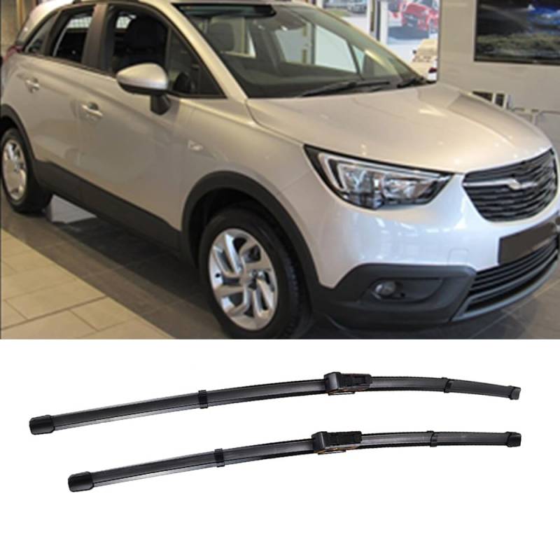 26"+16" Auto Scheibenwischer Vorne, für Opel Crossland X 2016-2023 Set Wischer Wischblätter Vorne Frontscheibe Scheibenwischer Auto Accessoire von ZILOOK