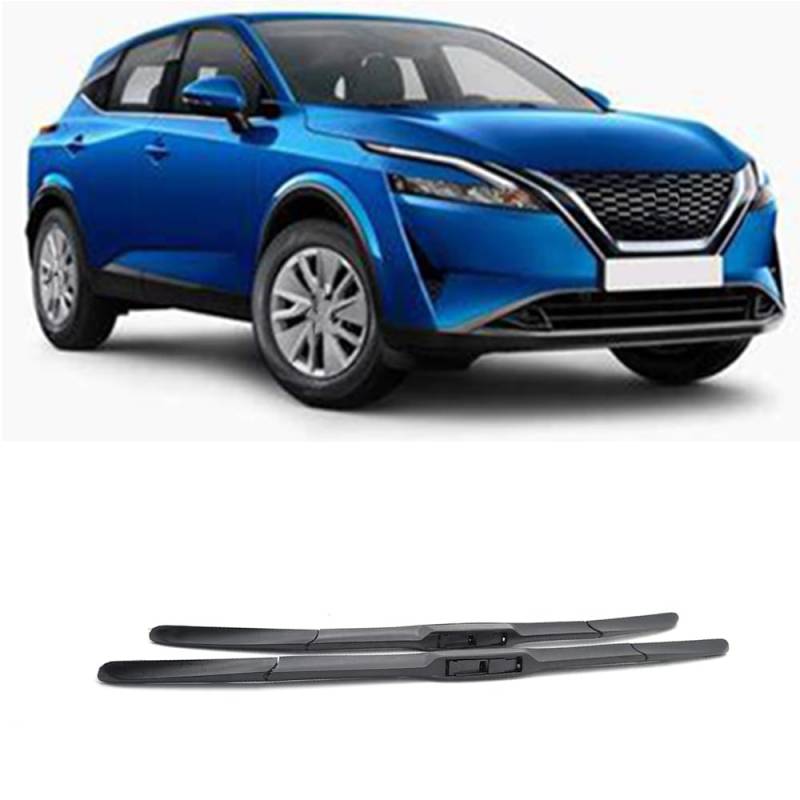 26"+17" Auto Scheibenwischer Vorne, für Nissan Qashqai J12 2021-2024 Set Wischer Wischblätter Vorne Frontscheibe Scheibenwischer Auto Accessoire von ZILOOK