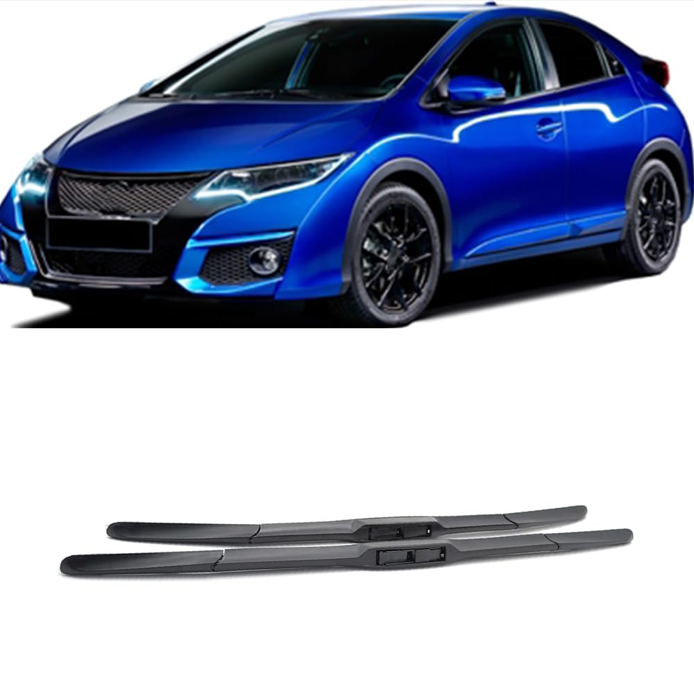 26"+18" Auto Scheibenwischer Vorne, für Honda Civic 9 Hatchback Tourer 2012-2016 Set Wischer Wischblätter Vorne Frontscheibe Scheibenwischer Auto Accessoire von ZILOOK