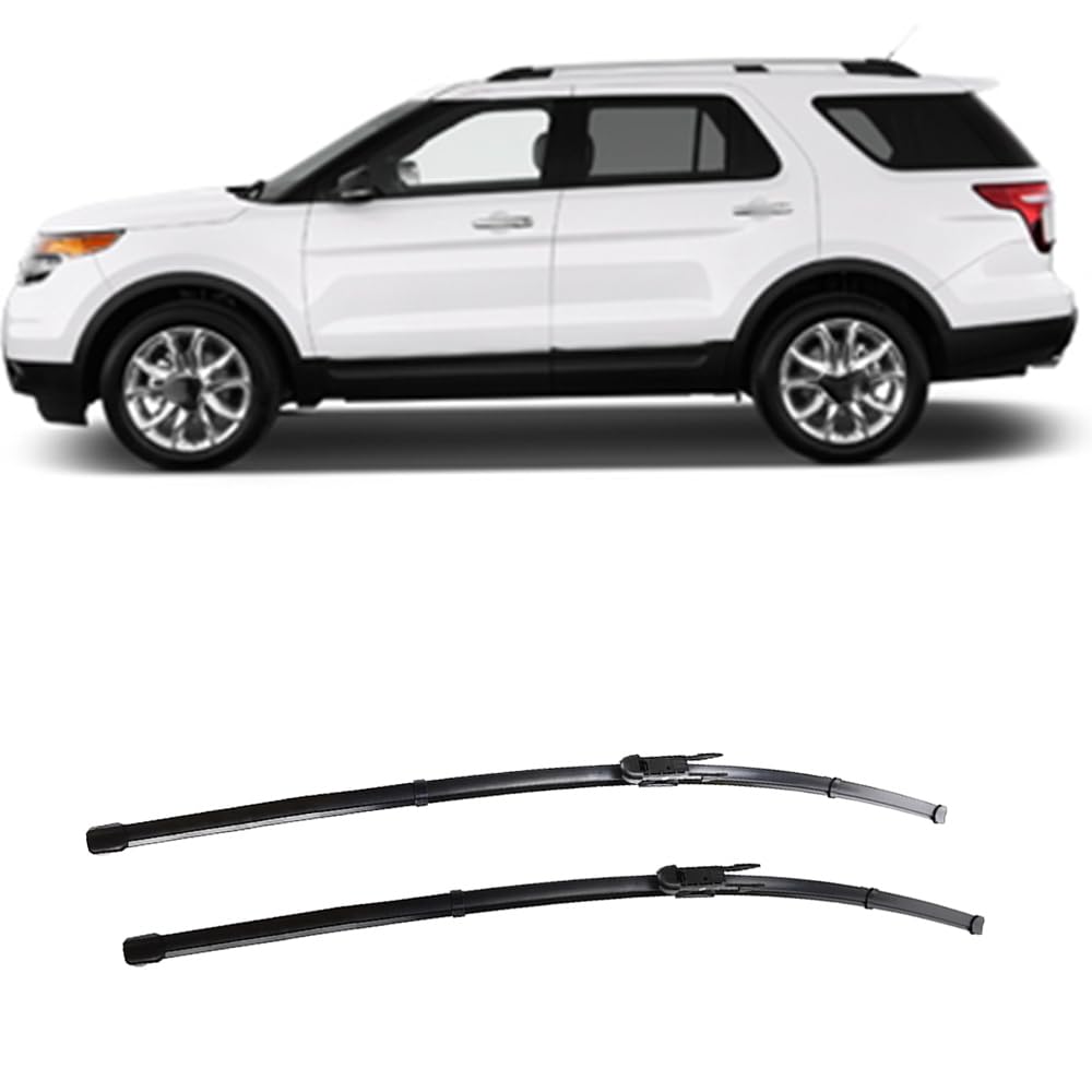 26"+22" Auto Scheibenwischer Vorne, für Ford Explorer 5 U502 2011-2019 Set Wischer Wischblätter Vorne Frontscheibe Scheibenwischer Auto Accessoire von ZILOOK