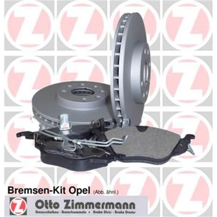 Zimmermann Bremsscheiben + Bel?ge hinten Opel Signum Vectra Saab 9-3 von ZIMMERMANN