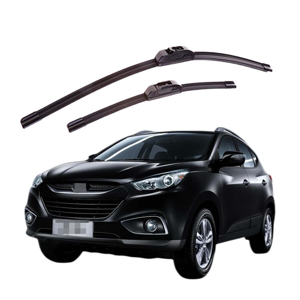 Scheibenwischer vorne, Für Hyundai ix35 2010-2015 leiser Machen beständig gegen Druck und Korrosion Schützen Autozubehör von ZIRIA