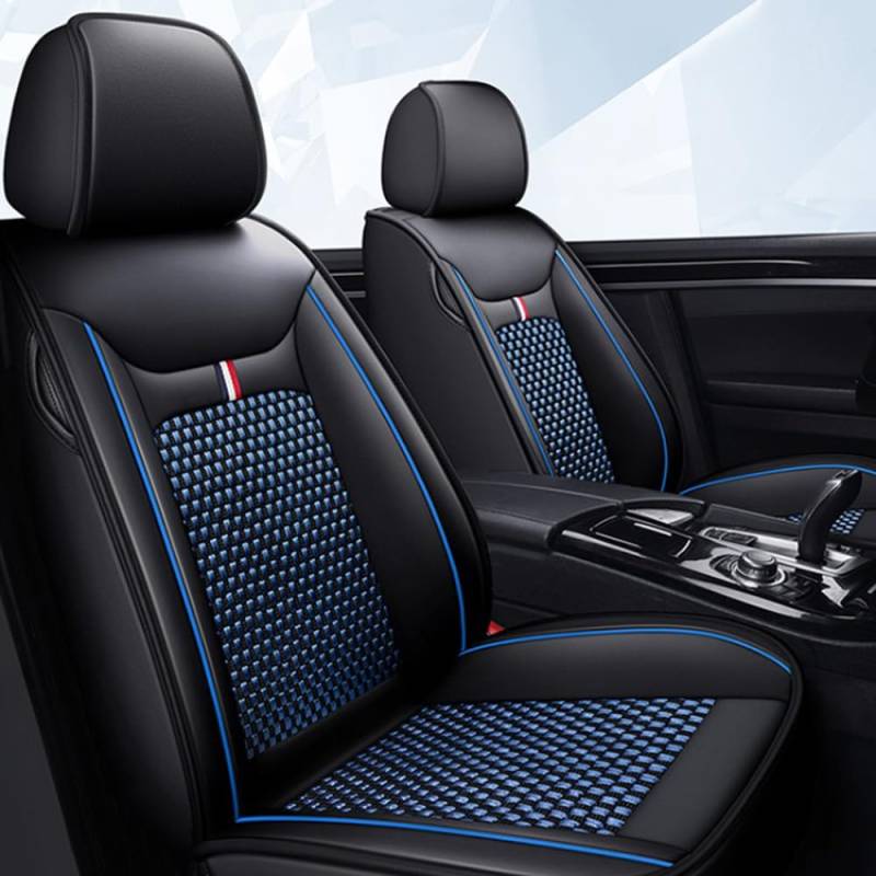 ZIROXI Auto Sitzbezügesets für Jeep Avenger 2022 2023 2024 Car Custom Seat Cover Sets Sitzkissen Auflagen Zubehör Innenraum,Blackblue von ZIROXI