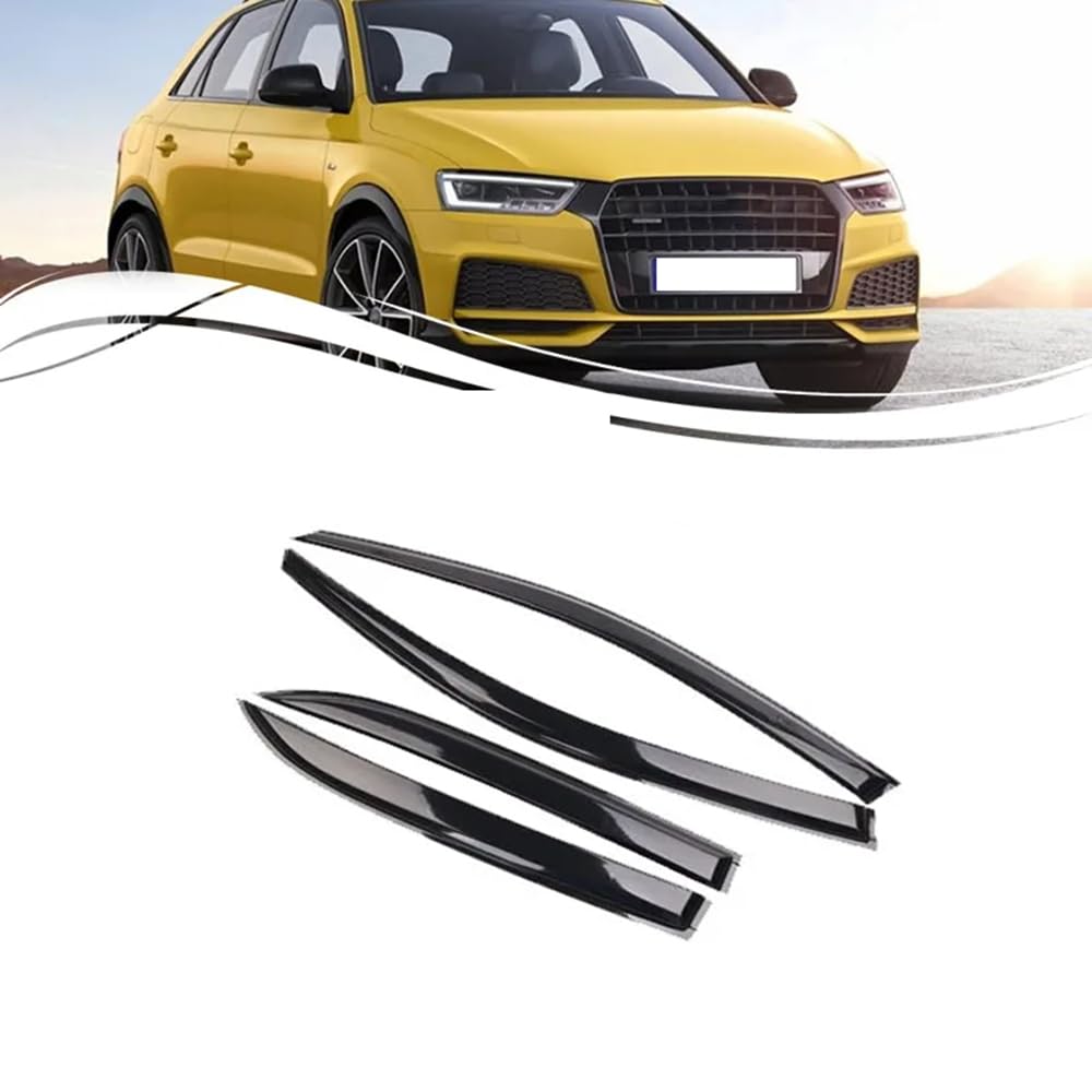 ZIROXI Autofenster Windabweiser für Audi Q3 8U 2011~2018 Vorne Hinten Regenabweiser Car Wind Visier Deflectors Abdeckung Zubehör von ZIROXI