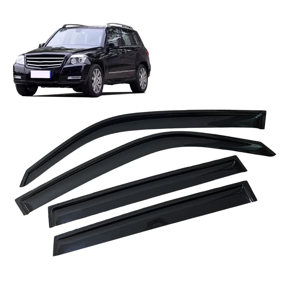 ZIROXI Autofenster Windabweiser für Mercedes-Benz GLK-Class X204 2010-2016 Vorne Hinten Regenabweiser Car Wind Visier Deflectors Abdeckung Zubehör von ZIROXI