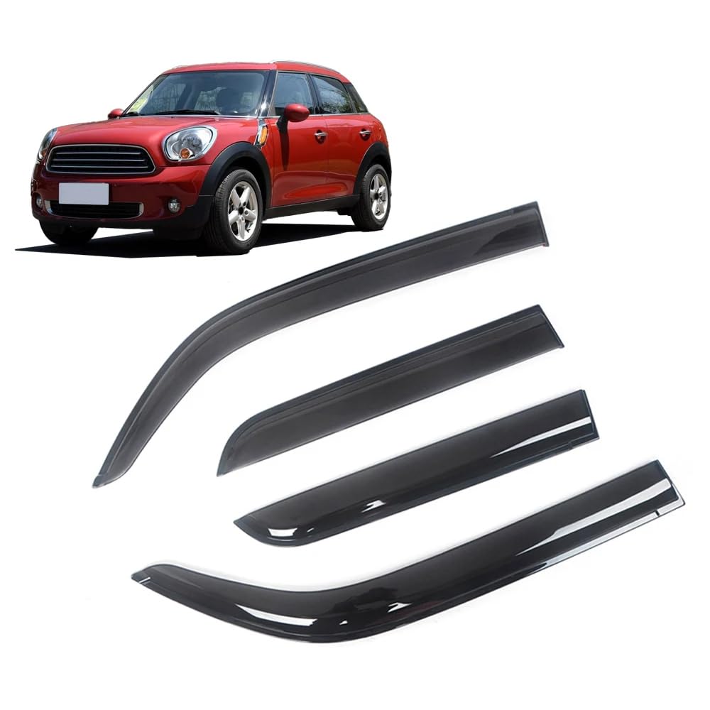 ZIROXI Autofenster Windabweiser für Mini Countryman 2011-2015 R60 Vorne Hinten Regenabweiser Car Wind Visier Deflectors Abdeckung Zubehör von ZIROXI