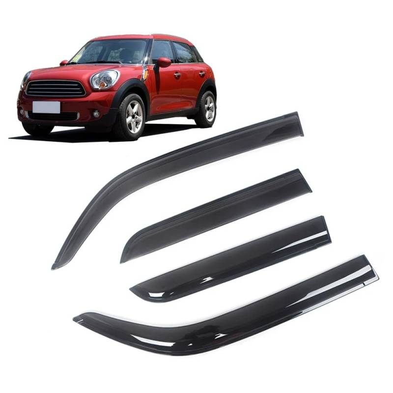 ZIROXI Autofenster Windabweiser für Mini Countryman 2011-2015 R60 Vorne Hinten Regenabweiser Car Wind Visier Deflectors Abdeckung Zubehör von ZIROXI