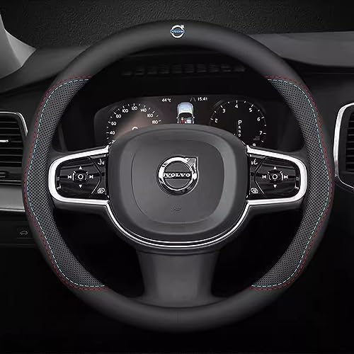 Auto Lenkradbezug für Volvo XC60, Lenkradschoner Anti Rutsch Atmungsaktiv Kratzfeste Abriebfeste Lenkradschutz Lenkradschutzhülle Auto Innere Zubehör, C von ZIRTUS