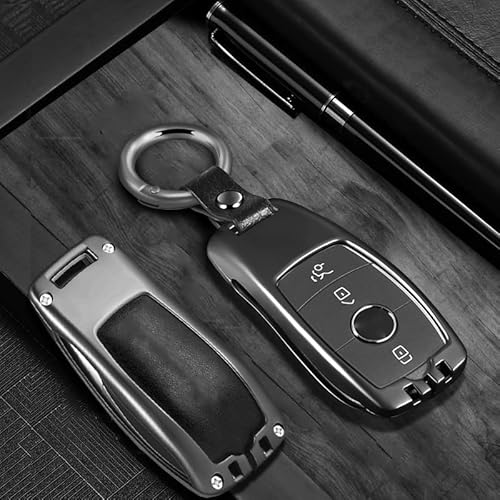 Autoschlüssel Hülle für Mercedes Benz e300l 2022 c260l glb200 glc260l 300 gle, Autoschlüssel Gehäuse Verschleißfest Auto Schlüssel Schutzhülle Schlüsselcover Auto Schlüssel Shell Auto Innere Zubehör von ZIRTUS