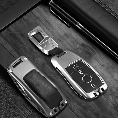 Autoschlüssel Hülle für Mercedes Benz e300l 2022 c260l glb200 glc260l 300 gle, Autoschlüssel Gehäuse Verschleißfest Auto Schlüssel Schutzhülle Schlüsselcover Auto Schlüssel Shell Auto Innere Zubehör von ZIRTUS
