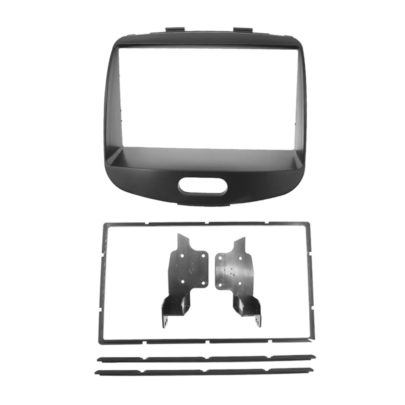 2-Din-Autoradio-Rahmen, Armaturenbrett-Blende/passend for Hyundai i-10 2008–2013, Stereo-Autoblenden, Armaturenbrett, Audio-Rahmen, Verkleidungssatz Autoradio Radioblende Doppel,Autoradio-Rahmen von ZIxmix