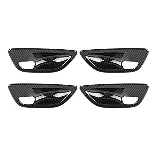 4-teiliges Carbon-Faser-Innentürgriff-Schalenabdeckungs-Ordnung/Passend for BMW 5er-Serie F10 2011-2016 Innenraum Türgriff innen passend von ZIxmix