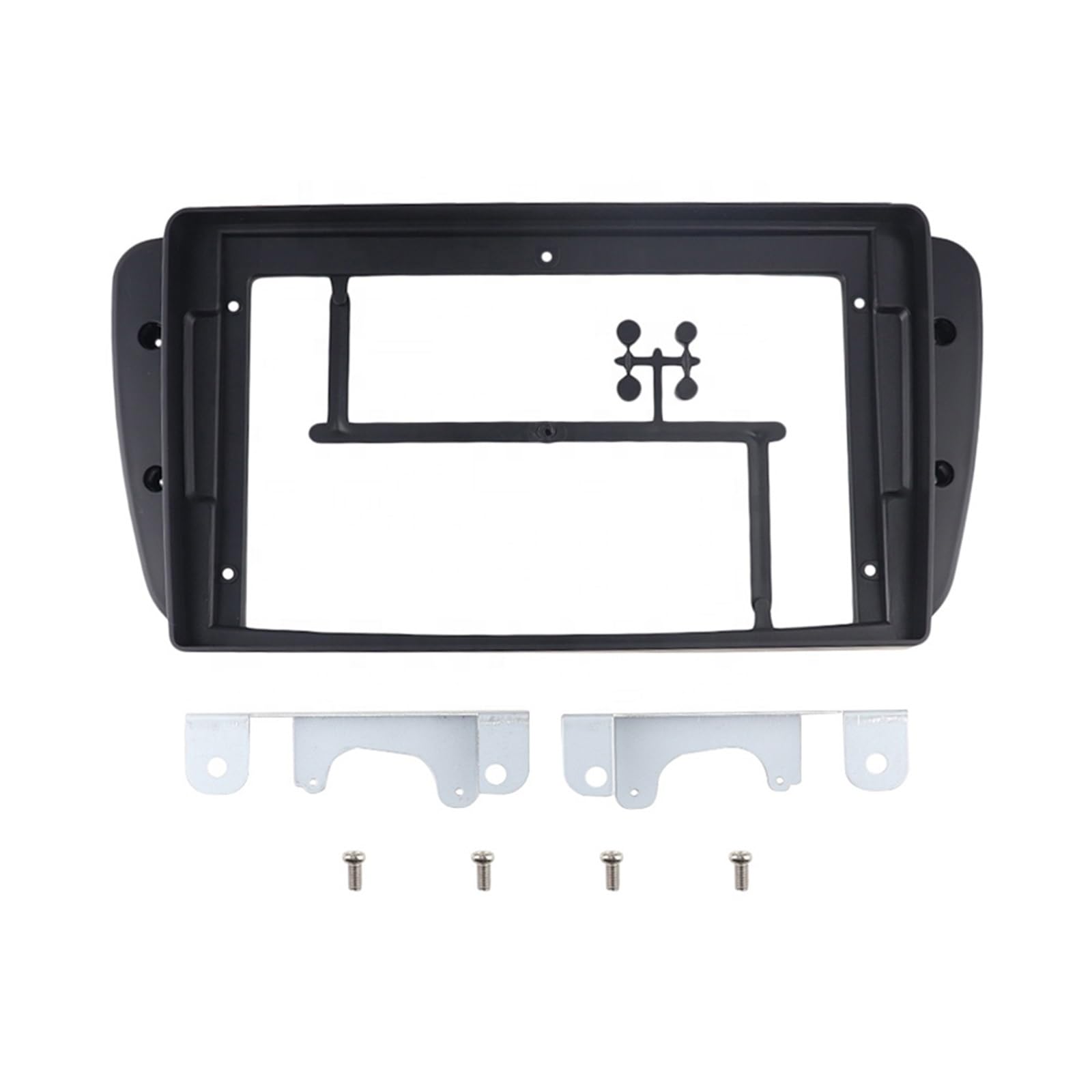 Auto-Faszienrahmen-Adapter, passend for Seat Ibiza S1 2008–2015, Android-Radio, Audio, Armaturenbrett-Abdeckung, Kabelbaum Autoradio Radioblende Doppel,Autoradio-Rahmen von ZIxmix