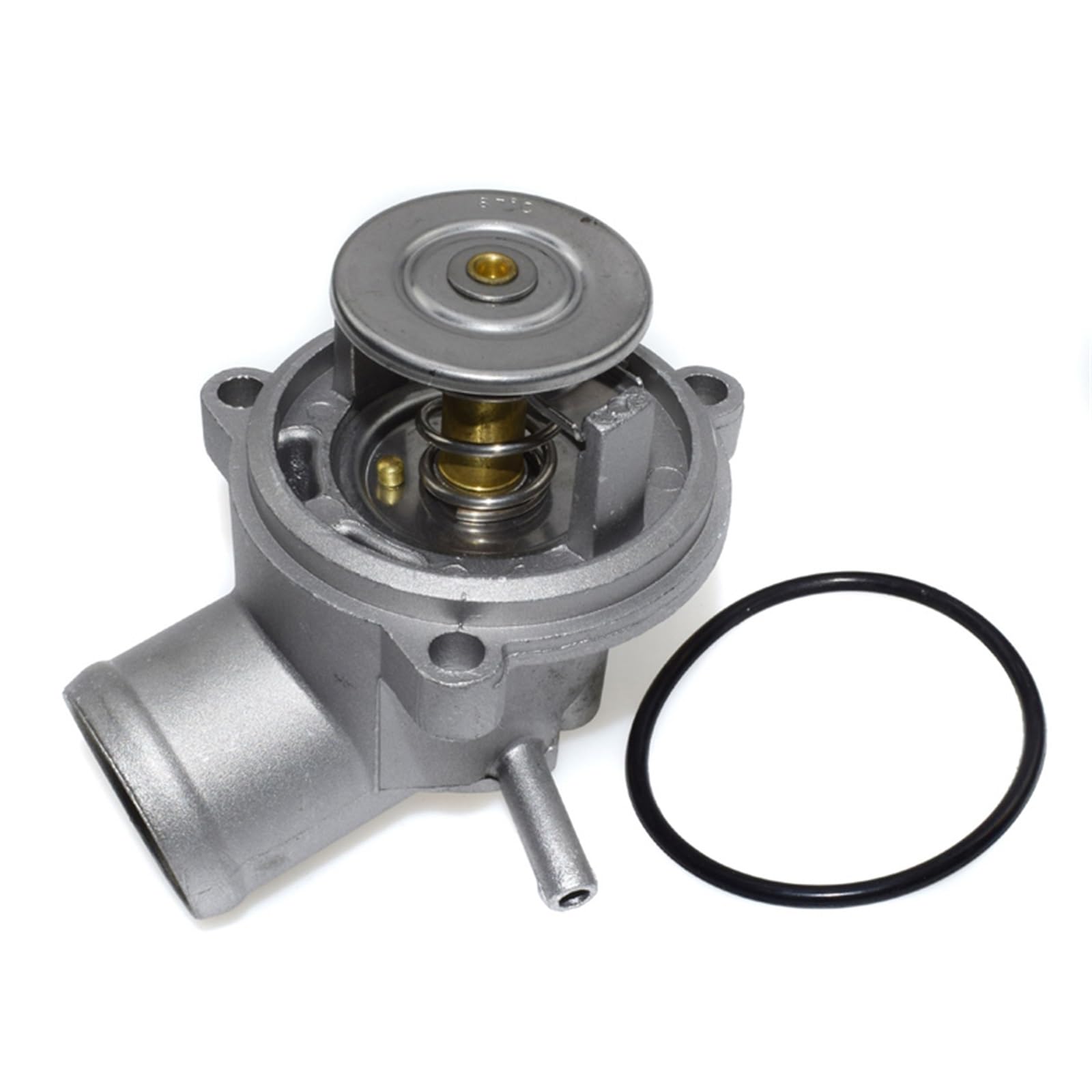 Auto-Thermostat 1112030875 1112000915 Verbessertes Aluminium-Motorthermostatgehäuse Kühlmittelrohr/Passend for Mercedes Benz W163 W202 W124 W210 R170 Thermostat mit Gehäuse und Dichtung von ZIxmix