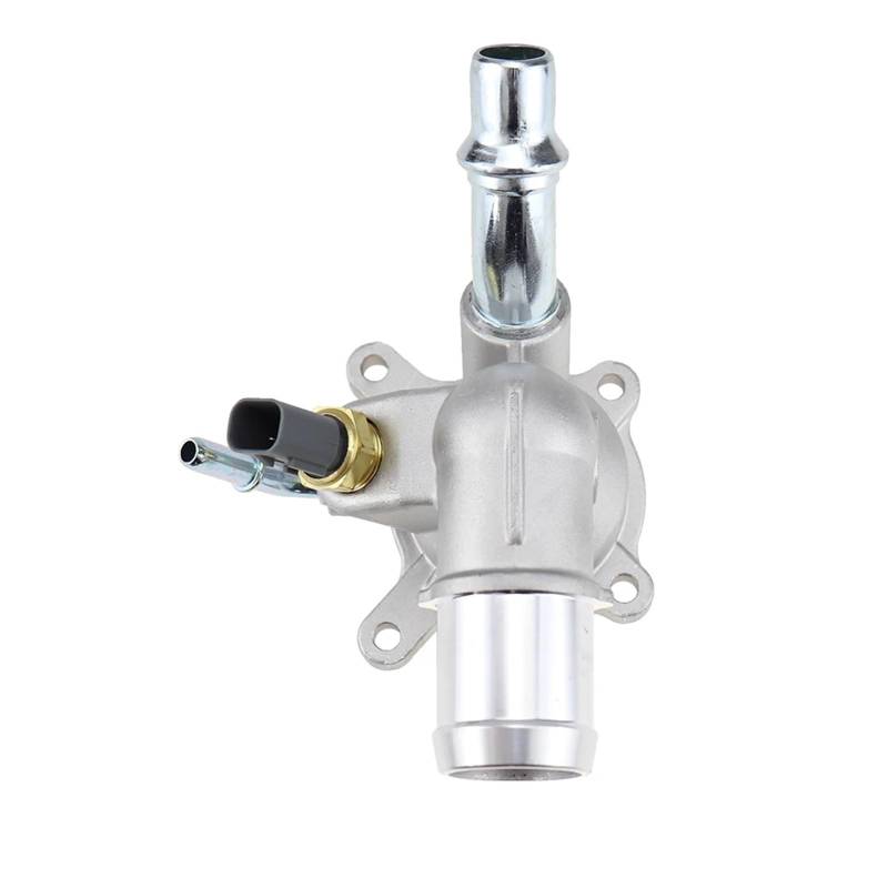 Auto-Thermostat Motorkühlmittelauslass-Thermostatgehäuse-Baugruppe/Passend for Jeep Cherokee Renegade Compass Ram Promaster City 2014-2020 5047263AB Thermostat mit Gehäuse und Dichtung von ZIxmix