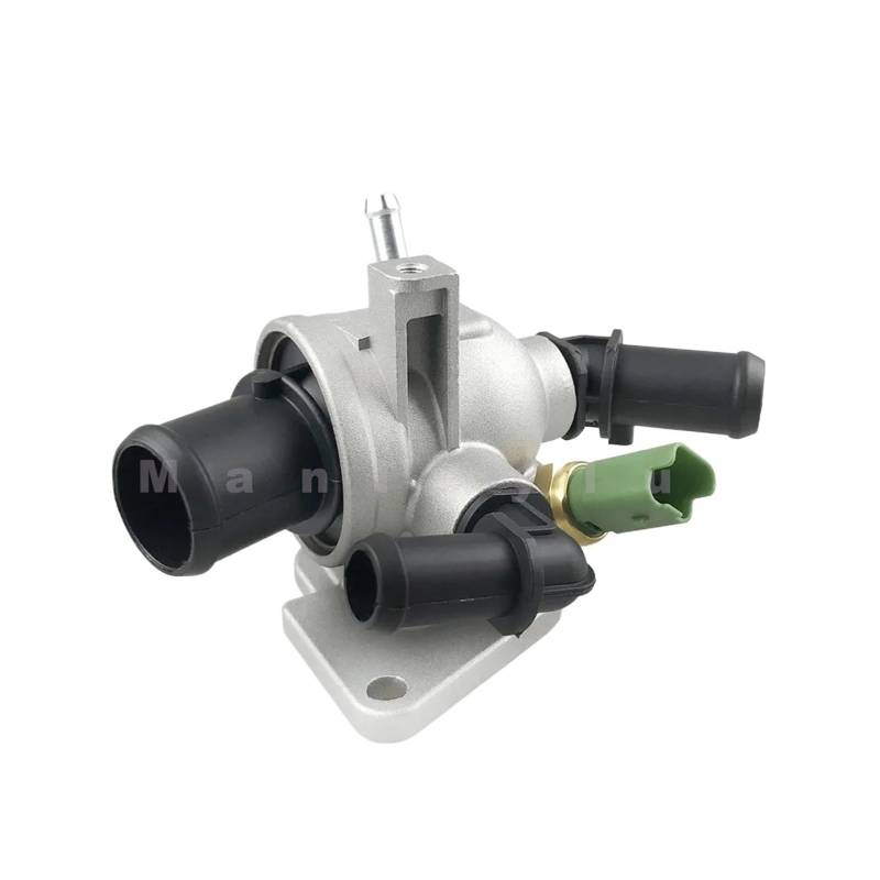 Auto-Thermostat Motorkühlmittelthermostat mit Sensoren/Passend for VAUXHALL ASTRA H/MK5 CORSA D 1.3 CDTI for Opel Corsa Astravan Astra 55202373 55194271 Thermostat mit Gehäuse und Dichtung von ZIxmix