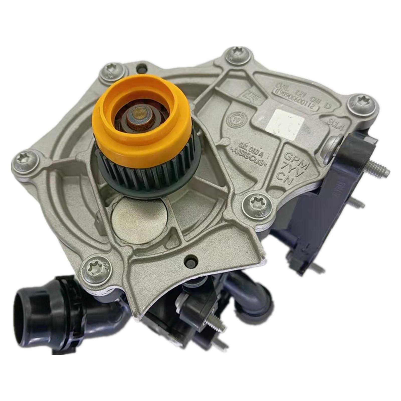 Auto-Thermostat Original Elektronische Wasserpumpe Thermostat Gehäuse Montage/Fit for VW Golf Passat Tiguan 06L121111H 06L121111J 06L121005A Thermostat mit Gehäuse und Dichtung von ZIxmix