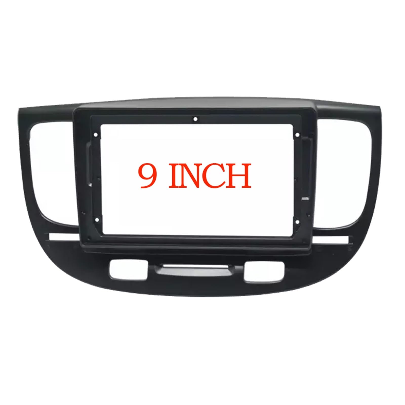 Autorahmen/Passend for Kia Rio2 Rio 2 2005 06 07 08 09 10 2011 Armaturenbrett-Zubehör Nachrüstung Stereo 9-Zoll-Auto-Blende-Panel-Verkleidungsset Autoradio Radioblende Doppel,Autoradio-Rahmen(Frame- von ZIxmix