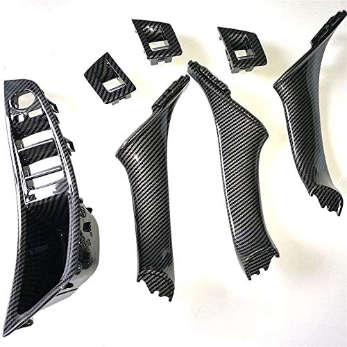 LHD RHD Autozubehör Innentürgriffe Carbonfaser-Türgriffe/Passend for Bm-w F10 520d Bmw F11 Ersatz Innenraum Türgriff innen passend(LHDcarbonfiber black) von ZIxmix