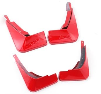 Schmutzfänger/Passend for Audi A4 B6 B7 B8 B9 Kotflügel Auto Schmutzfänger Spritzschutz Audi A4 Kotflügel Autozubehör 4Stk Car fender edge repair tools(16-20 A4(B9) red) von ZIxmix