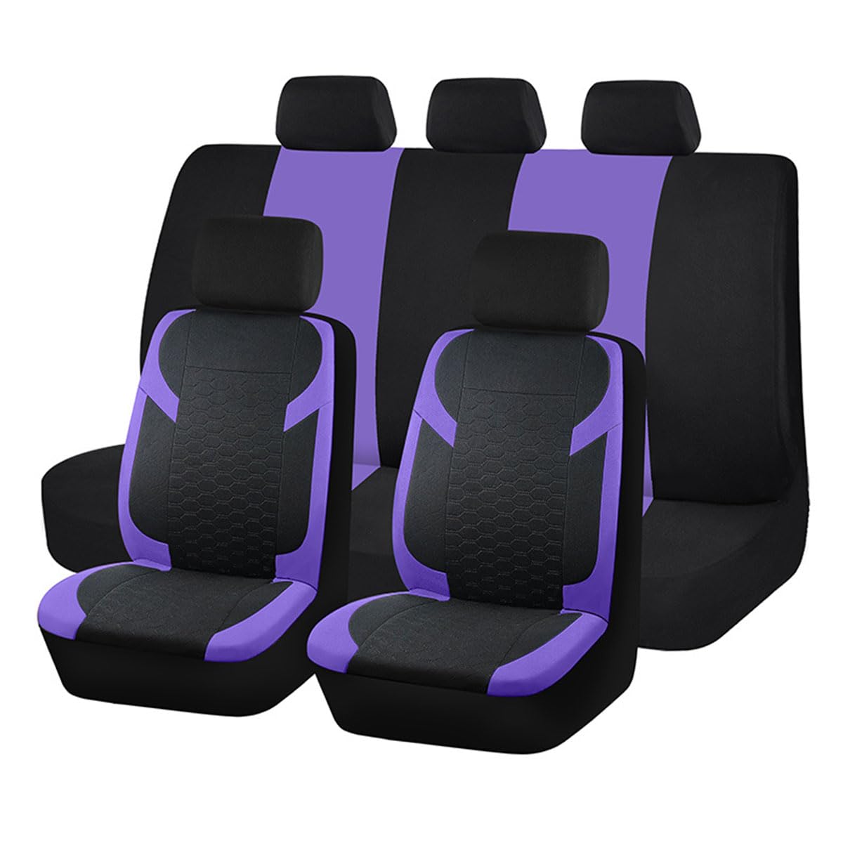 ZJGZNB 9pcs Autositzbezüge Set,kompatibel mit BMW 6 Series GT (G32) 2018-2023,Sitzbezüge,7-Purple von ZJGZNB