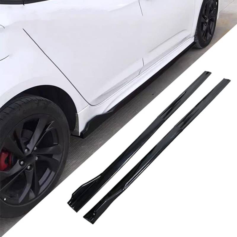 Auto Trittbretter Seitenschweller für Audi Q3 Q5 Q7 Q8 8U F3 8R 4M, Seitentrittleistenpedale Schweller Dekorative Accessoires,A/Glossyblack von ZJHESXV