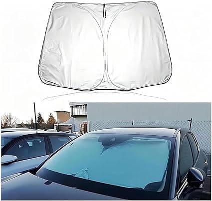 Auto Windschutzscheiben-Sonnenschutz Für Opel Zafira (2013), Sonnenschutz-Staubschutz Frontscheibe Abdeckung Visier,B-Silver von ZJIZOU