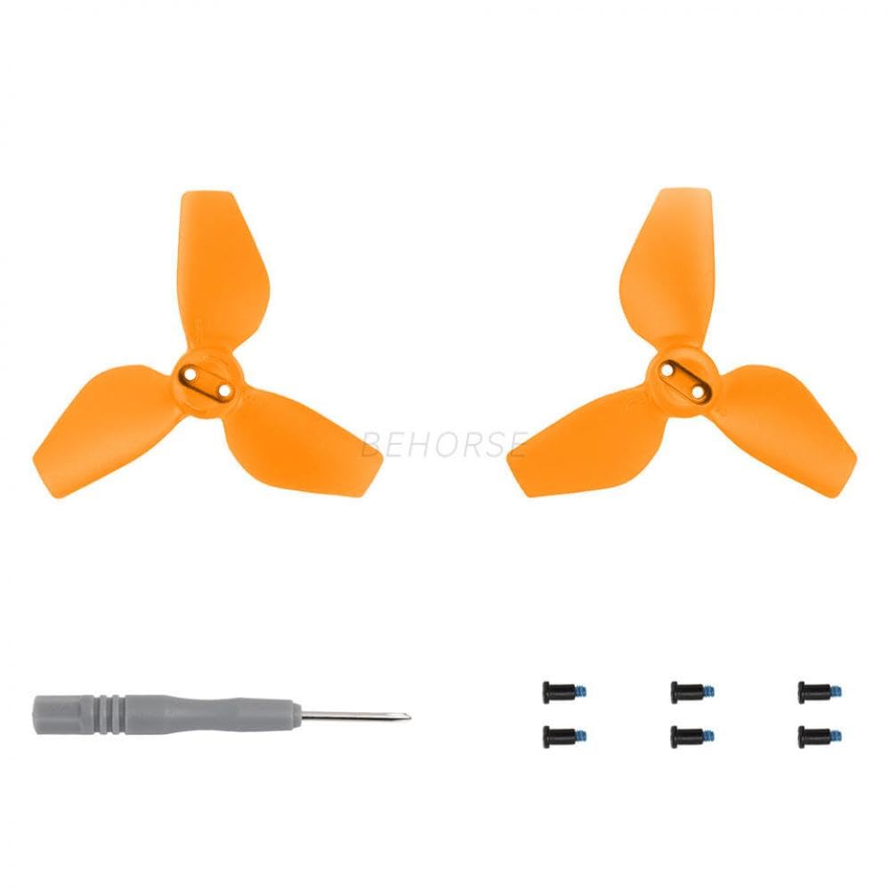 2016S Ersatzpropeller Kompatibel mit Neo Light Weight Wing Fan, kompatibles Zubehör, 1 oder 2 Paar(1 Pair Orange) von ZJNWTVUH