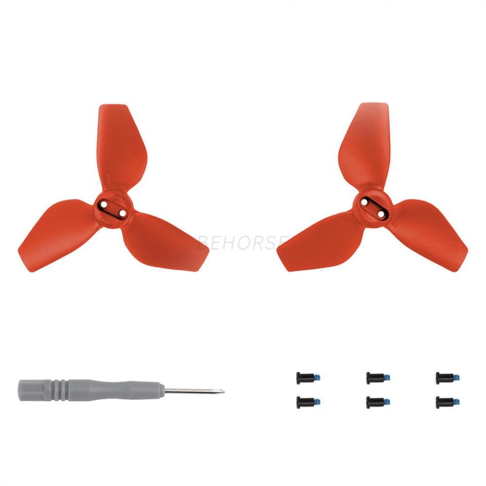 2016S Ersatzpropeller Kompatibel mit Neo Light Weight Wing Fan, kompatibles Zubehör, 1 oder 2 Paar(1 Pair Red) von ZJNWTVUH